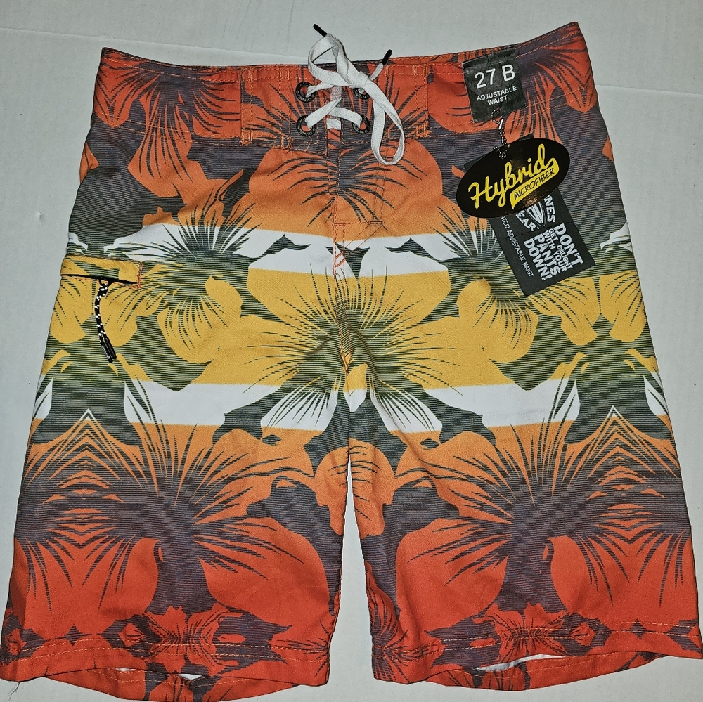 Just Bones Boardwear Board Shorts Sz 27 NWT Men's